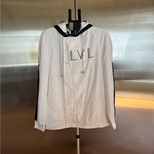 ‼️DEAL OF THE DAY LVL Men's White and Black Performance Jacket